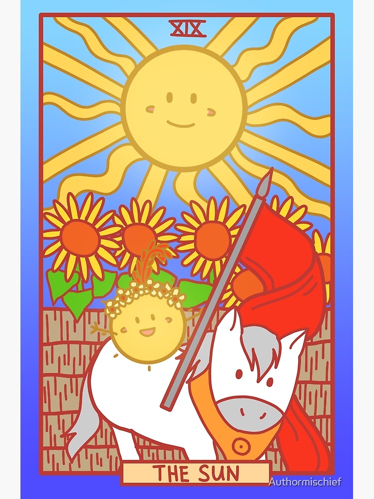 Disover The Sun Tarot - Sun Premium Matte Vertical Poster
