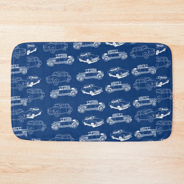 Item preview, Old Cars Collection Blue Background designed and sold by DesignMore21.
