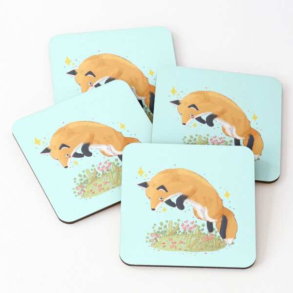 Item preview, Cute fox jumping  designed and sold by Mayarart.
