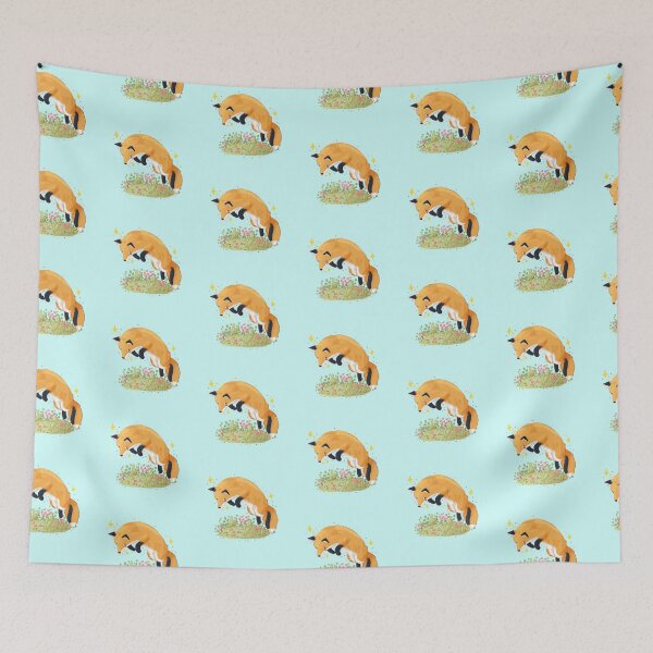 Item preview, Cute fox jumping  designed and sold by Mayarart.