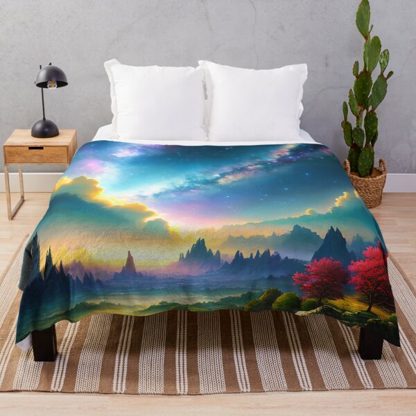Item preview, Discover the Beauty of Nature with a Cosmic Sky Landscape Anime designed and sold by D3monic.