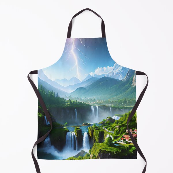 Item preview, Discover the Beauty of the Night Sky: A Mountain and Waterfall Scene designed and sold by D3monic.