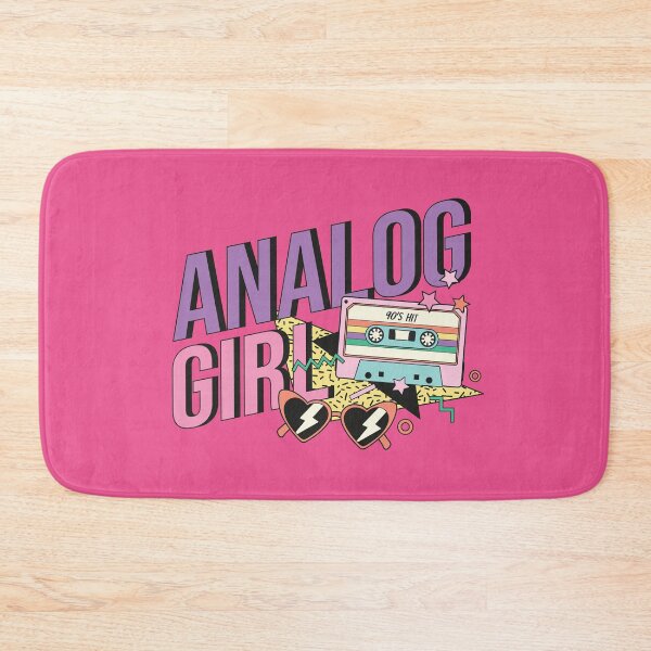 Item preview, Retro 90s Analog Girl Pink and Purple on Pink designed and sold by sweetbelle.