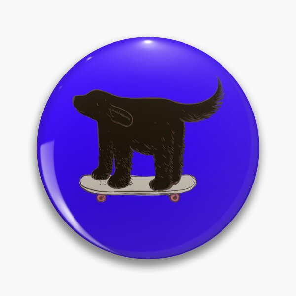 Item preview, Labrador brown skater on electric blue designed and sold by Itsdomd.