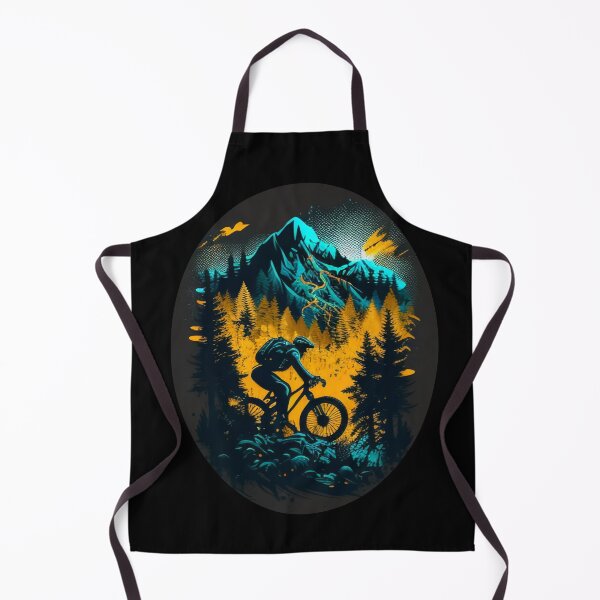 Item preview, Biking in the woods forest in mountains designed and sold by YeKnot.