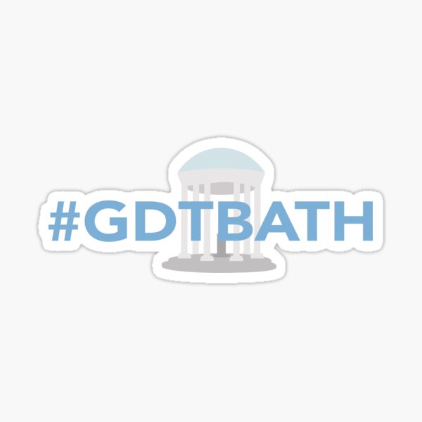 Vista previa del artículo con la obra «GDTBATH - Gran día para ser un Tar Heel», diseñado y vendido por kararoberts.