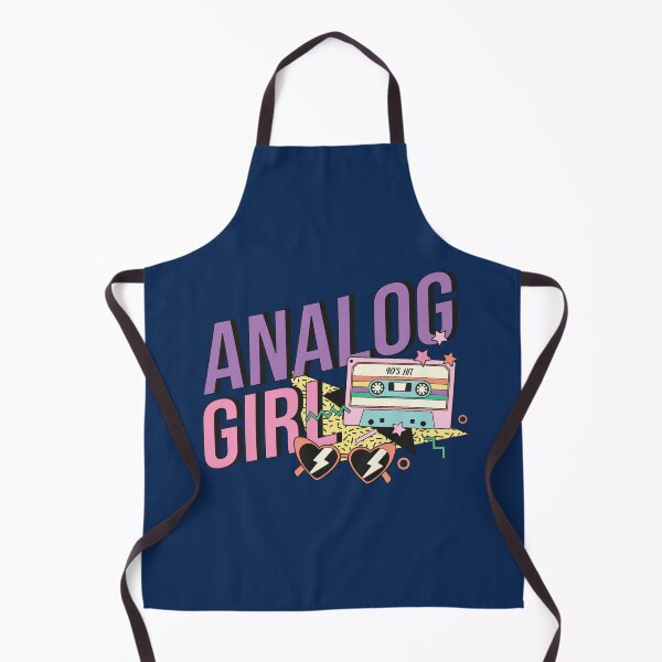 Item preview, Copy of Retro 90s Analog Girl Pink and Purple on Blue designed and sold by sweetbelle.