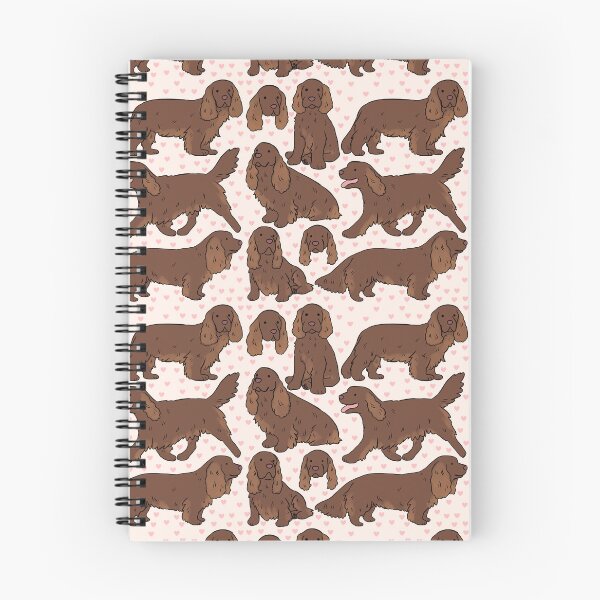 Item preview, Spaniel sussex cute illustration pattern designed and sold by Yarafantasyart.
