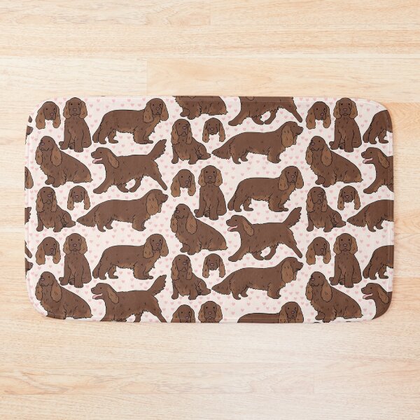 Item preview, Spaniel sussex cute illustration pattern  designed and sold by Yarafantasyart.