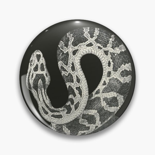Item preview, The Bushmaster Pit Viper (Lachesis) - on Black designed and sold by boltjesdesign.