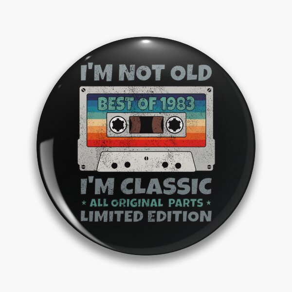 Item preview, VINTAGE BEST OF 1983 ALL ORIGINAL PARTS LIMITED EDITION RETRO FUNNY DISTRESSED CASSETTE BIRTHDAY GIFT designed and sold by Kipcio.