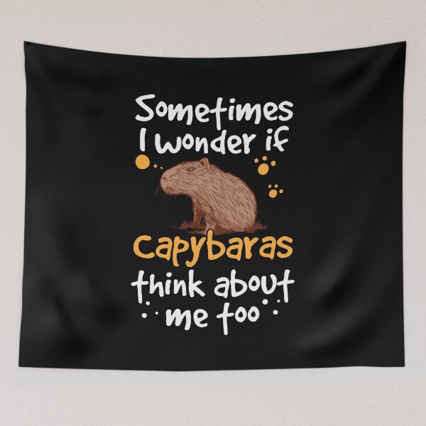Item preview, Capybara think of me capybara designed and sold by madgrfx.