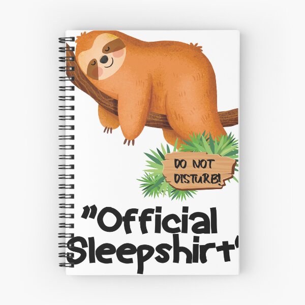 Item preview, Funny Official Sloth Sleep Shirt Birthday Gifts designed and sold by DragonPrint.