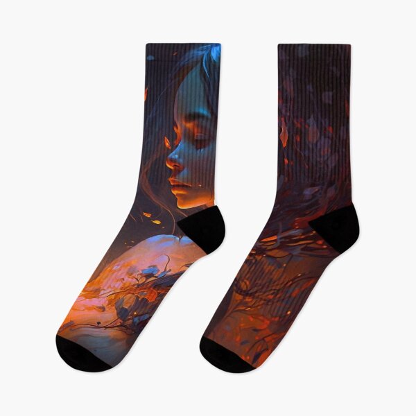 Item preview, Melodic Flames: A Digital Painting of Passion and Love designed and sold by oanaunciuleanu.