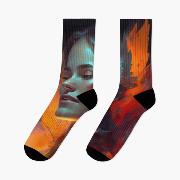 Item preview, Melodic Flames: A Digital Painting of Passion and Love designed and sold by oanaunciuleanu.