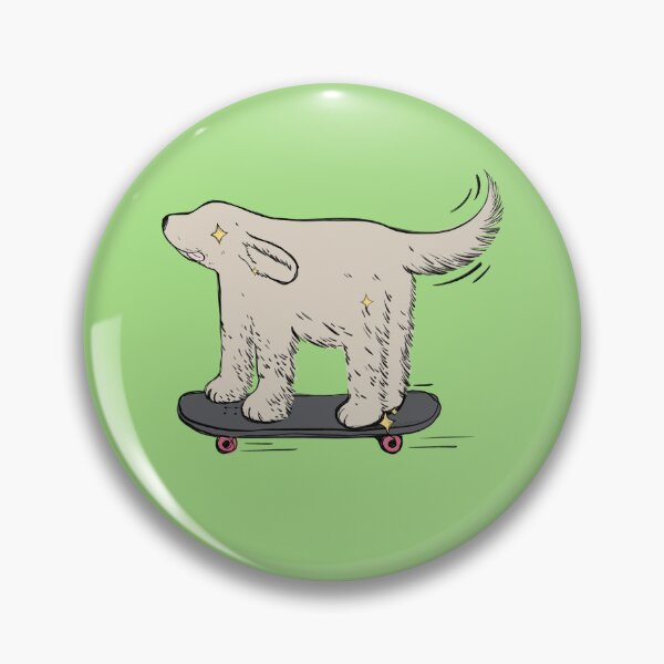 Item preview, Labrador skater on yasmine green designed and sold by Itsdomd.