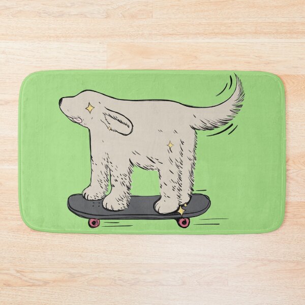 Item preview, Labrador skater on yasmine green designed and sold by Itsdomd.