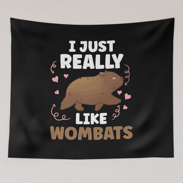 Item preview, I just like wombats marsupial wombat designed and sold by madgrfx.