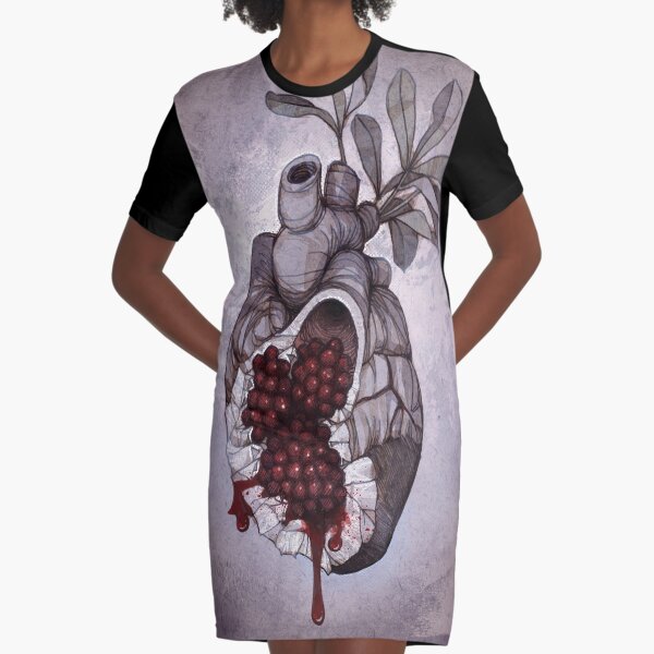 Heart of Persephone Graphic T-Shirt Dress