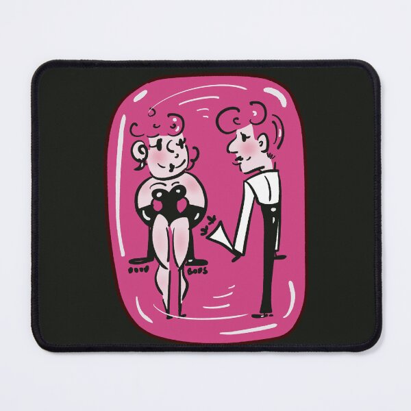 Item preview, Valentine with flowers (Pink) designed and sold by Doodbods.