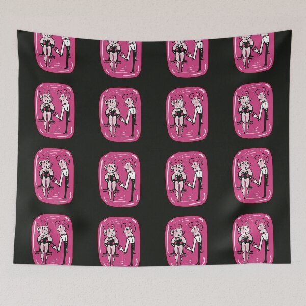 Item preview, Valentine with flowers (Pink) designed and sold by Doodbods.