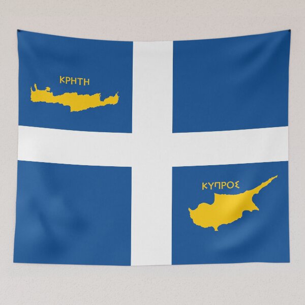 Item preview, Crete and Cyprus flag designed and sold by Lefteris Betsis.
