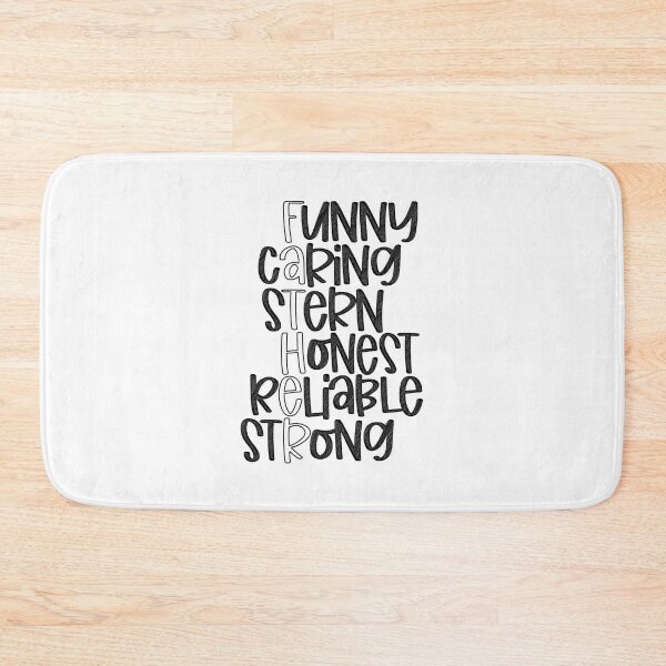 Item preview, The Qualities of a Great Dad - Funny Caring Stern Honest Reliable Strong, Quote Design designed and sold by RedArtsDesign.