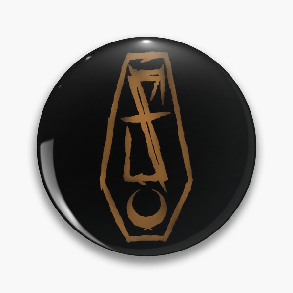 Item preview, Lorna shore flesh coffin logo in gold designed and sold by Cool-Vibez.