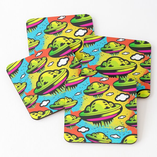 Item preview, the alines Flying saucers invasion pattern designed and sold by moroccan-stret.