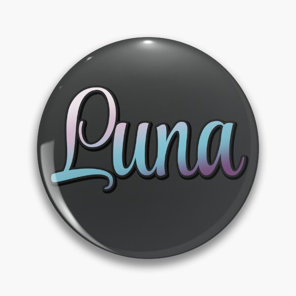 Item preview, Pretty Script Luna Typographic Name in Cool Colors designed and sold by AloraDawnEve.