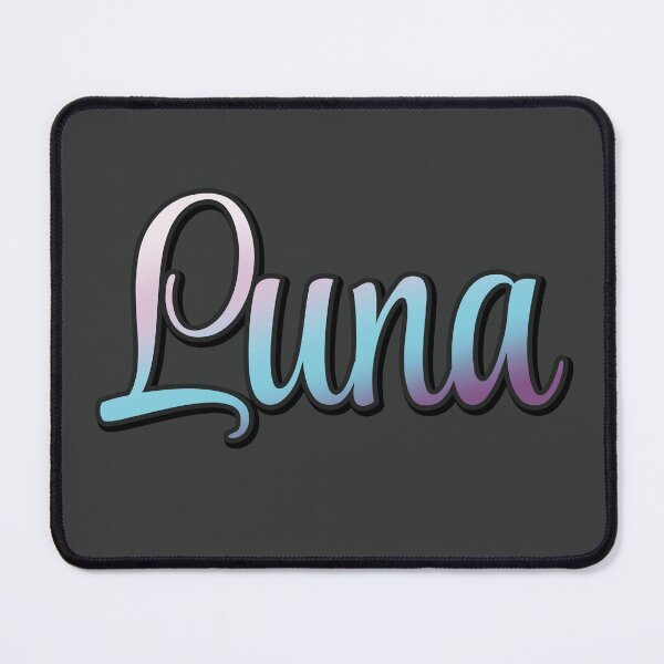 Item preview, Pretty Script Luna Typographic Name in Cool Colors designed and sold by AloraDawnEve.