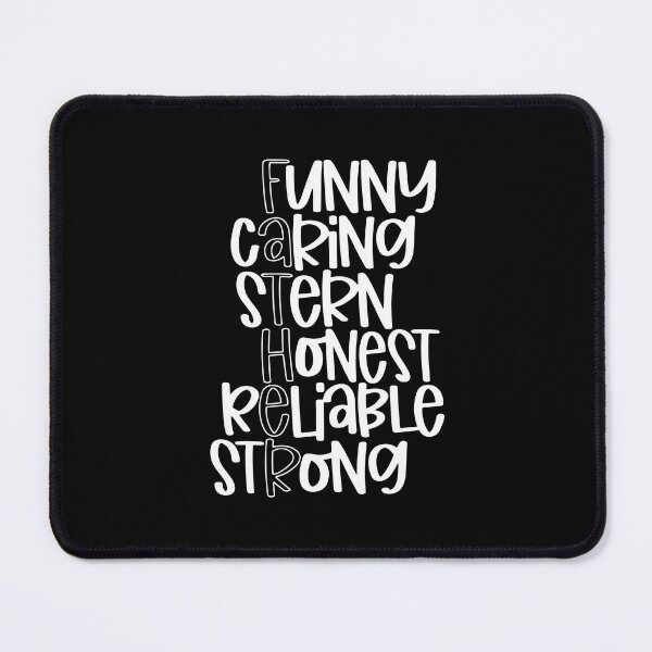 Item preview, Celebrating Dad's Multifaceted Nature - Funny Caring Stern Honest Reliable Strong designed and sold by RedArtsDesign.