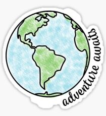 Pegatina Aventura aguarda el globo