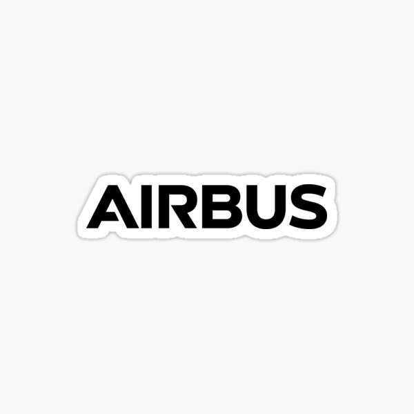 airbus black logo Sticker