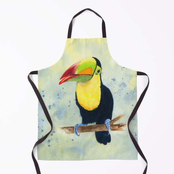 Item preview, Happy Toucan with Background designed and sold by WaterStrokesArt.
