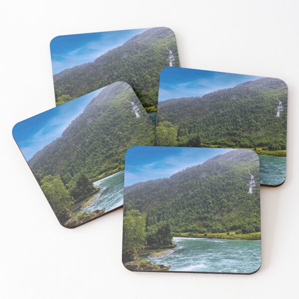 Item preview, Scenic view of river and mountains against sky designed and sold by ImgPrint.