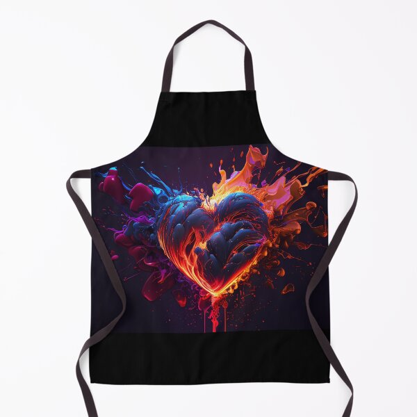 Item preview, Heart explode full of fire and ice designed and sold by PhotoArtMC.