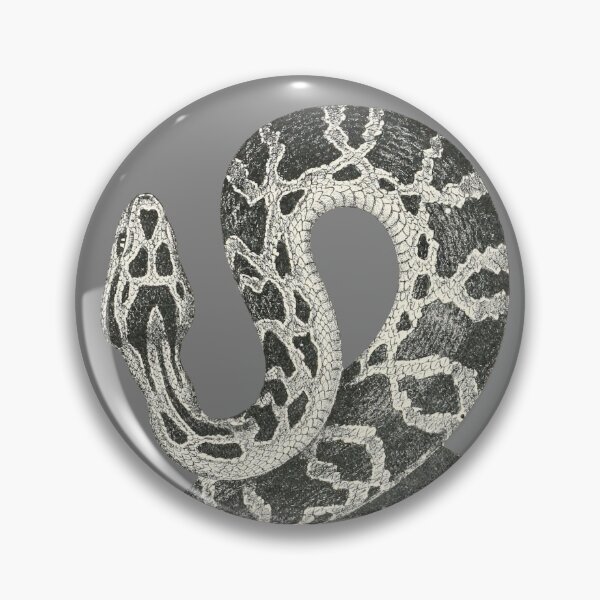 Item preview, The Bushmaster Pit Viper (Lachesis) - on Grey designed and sold by boltjesdesign.