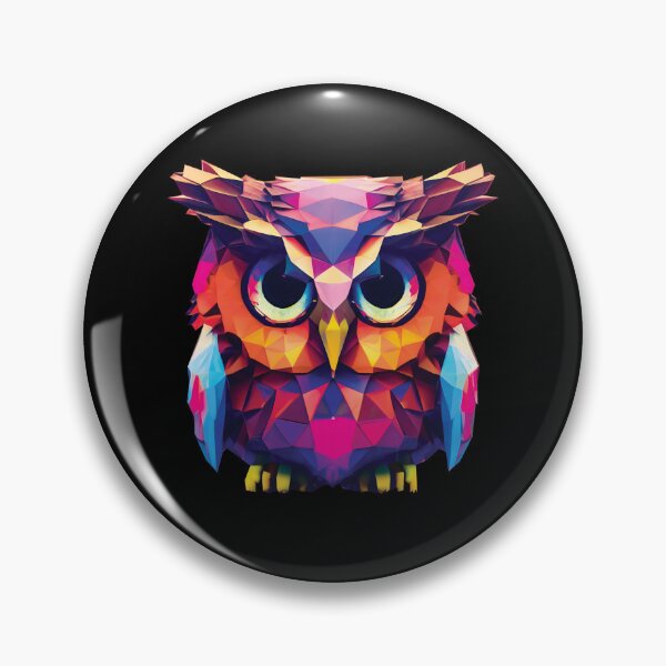 Item preview, polygon Owl colorful designed and sold by Animal-ink.