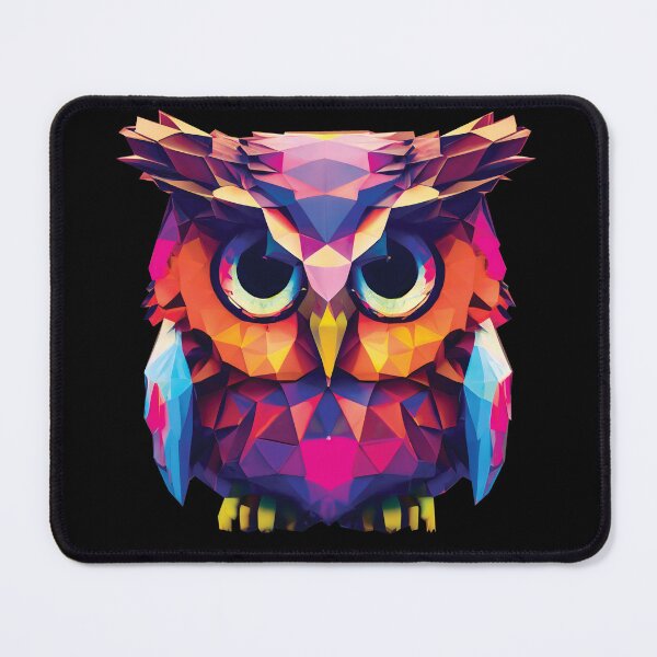 Item preview, polygon Owl colorful designed and sold by Animal-ink.