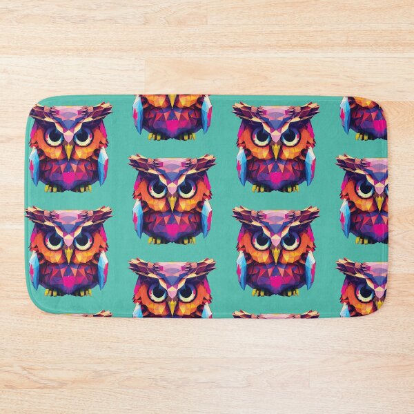 Item preview, polygon Owl colorful designed and sold by Animal-ink.