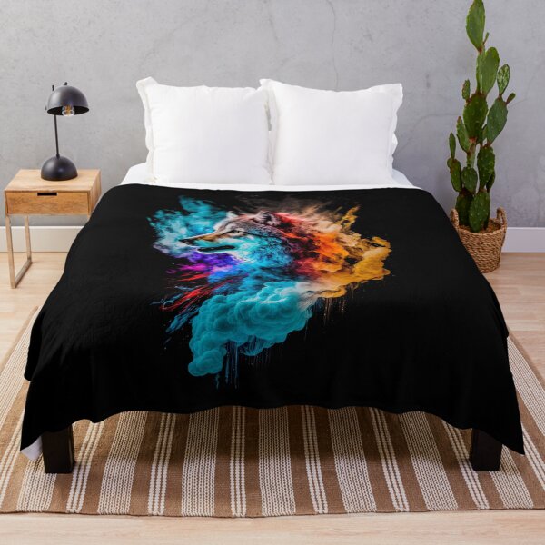 Artikelvorschau, Color Explode Wolf #9 entworfen und verkauft von CXDigitalArt.