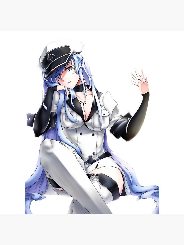 Esdeath Akame Ga Kill Anime Girl Gift | Art Board Print