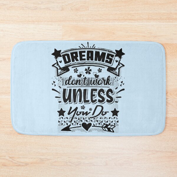 Item preview, Dreams don't work unless you do - funny saying designed and sold by VichallanStudio.