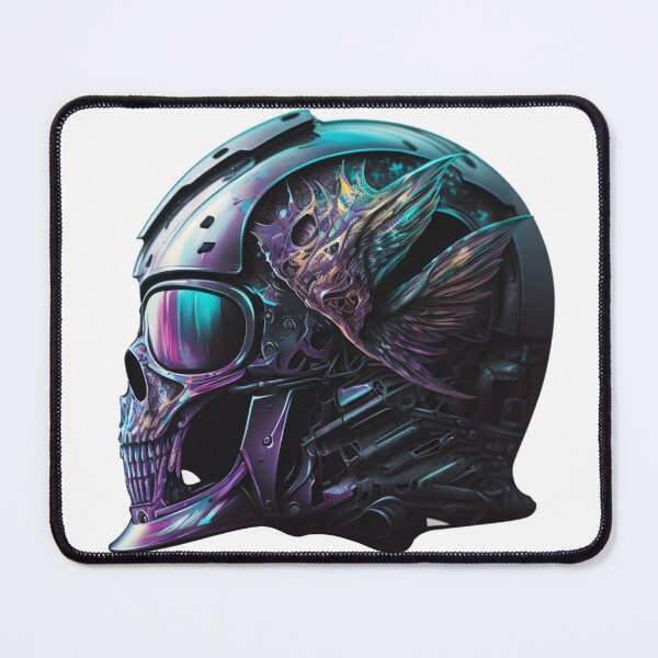 Item preview, Metallic Helmet Racing Skull designed and sold by Kplayzz2009.