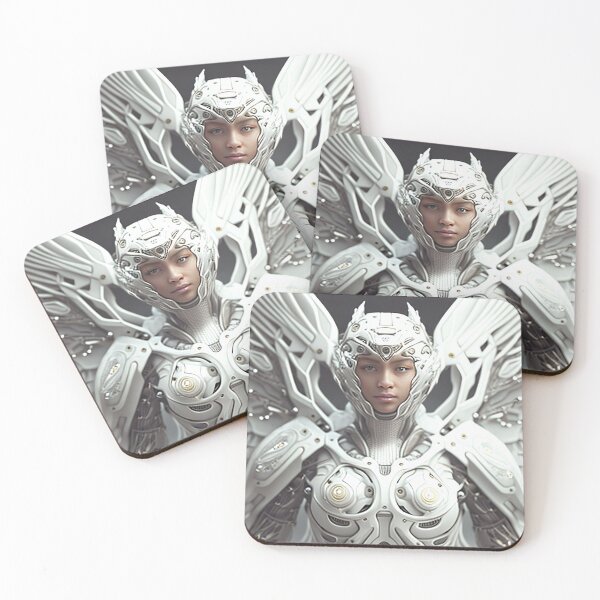 Item preview, White futuristic guardian angel  designed and sold by Lord-Crypto.