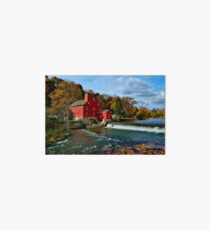 The Historic Red Mill of Clinton NJ Art Board Print
