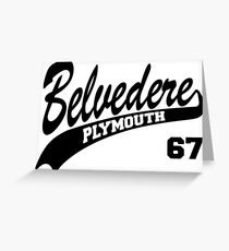 67 Plymouth Belvedere Greeting Card