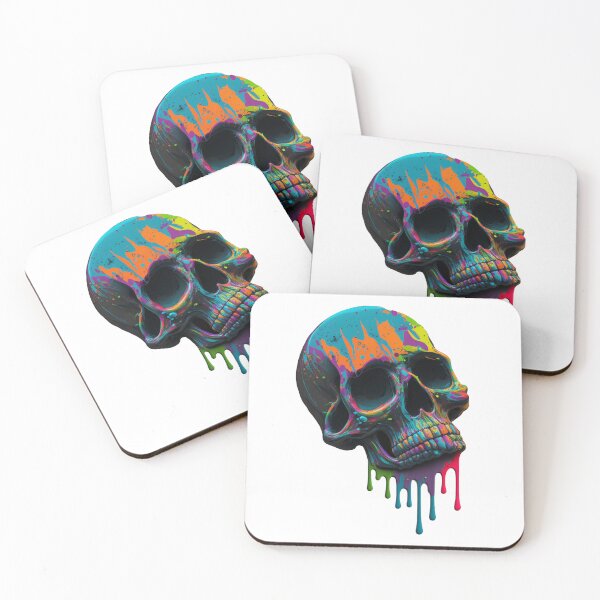 Item preview, Skull Dripping Rainbow Color designed and sold by Kplayzz2009.