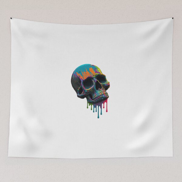 Item preview, Skull Dripping Rainbow Color designed and sold by Kplayzz2009.
